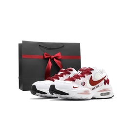Nike Кроссовки Air Max Fusion Low Top женские, белые, красные cj1671-100（team403-心动告白-box） | white red