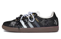 Кроссовки для скейтбординга SAMBA OG Stars Message Shock Absorbers, низкие, унисекс, черные Adidas, Black b75806(teamk-星星讯息) | black