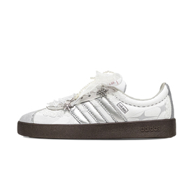 Adidas Кроссовки для скейтбординга VL COURT 2.0 Low Top, унисекс, серебристо-белые hq1802(team1173-白新娘) | silver white
