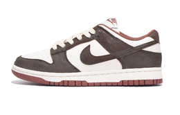 Nike Кроссовки для скейтбординга Dunk Coverage с противоскользящим и износостойким верхом, унисекс, белые, коричневые hj7673-001(team拾伍-男女同款黑棕) | white brown