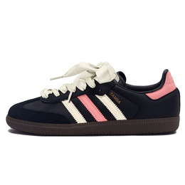 Adidas Низкие противоскользящие кроссовки для скейтбординга SAMBA OG, унисекс, розовые, черные b75807(teamy-男女款草莓夹心粉黑) | pink black