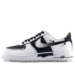 Nike Кроссовки для скейтбординга Air Force 1 Tai Chi White Radiance с противоскользящим покрытием, износостойкие, унисекс, черно-белые cw2288-111（team877-太极白曜） | black white
