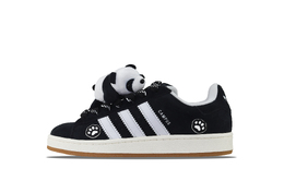 Adidas Кроссовки для скейтбординга CAMPUS 00s Lying Down Panda с антискользящим покрытием, износостойкие, низкие, унисекс, черные, белые hq8708(team129-趴趴熊猫) | black white