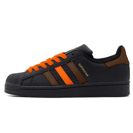 Adidas Низкие противоскользящие кроссовки для скейтбординга SUPERSTAR унисекс, оранжевые, коричневые, черные eg4959(teamy-男女款巧克力橙棕黑) | orange brown black