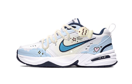 Nike Кроссовки Air Monarch 4 с противоскользящей подошвой и износостойкими эффектами, увеличивающие рост, унисекс, небесно-голубые 415445-102（team452-鱼饼杂货铺） | sky blue