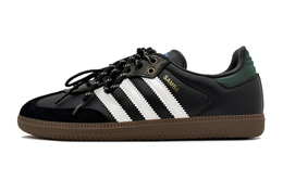 Adidas Низкие противоскользящие кроссовки для скейтбординга SAMBA OG унисекс, черные, белые, зеленые b75807(team191-西格特) | black white green
