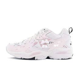 New Balance Кроссовки женские NB 608 с противоскользящей подошвой, износостойкие, белые, розовые wx608wt(b宽)(team703-樱花蝶恋) | white pink