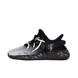Низкие повседневные кроссовки Yeezy Boost 350 V2, унисекс, черные Adidas, Black hq4540（team419-蝴蝶结） | black