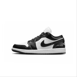 Jordan Баскетбольные кроссовки Air 1 Wao Low Top Vintage унисекс, черные dc0774-101(team531-forever) | black