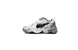 Nike Кроссовки Air Monarch 4 с защитой от скольжения, износостойкие, низкие, массивные, унисекс, черные, белые, серые 415445-102（team750-造梦者） | black white gray