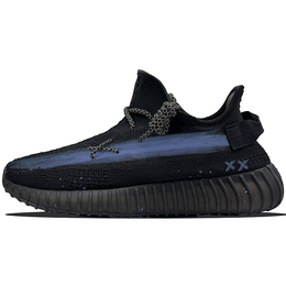 Кроссовки Yeezy Boost 350 V2 с амортизацией и противоскользящим покрытием, низкие, повседневные, унисекс, черные Adidas, Black hq4540(team862-黑蓝) | black