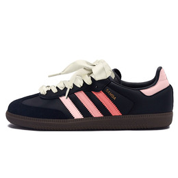 Adidas Низкие противоскользящие кроссовки для скейтбординга SAMBA OG, унисекс, розовые, черные b75807(teamy-男女款奶桃粉黑) | pink black
