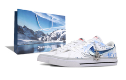 Nike Кроссовки Court Legacy Nautical Journal с нескользящей подошвой, износостойкие, унисекс, синие, белые, серые dh3162-100(team1150-航海日记-box) | blue