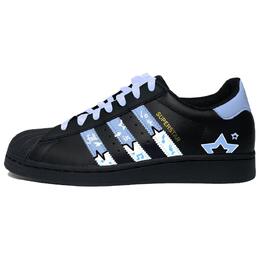 Adidas Кроссовки для скейтбординга Superstar, унисекс, низкие, черные/синие eg4959（team1020-幻蓝星茫） | blue black