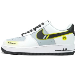 Nike Кроссовки Air Force 1 Low Top для скейтбординга унисекс, черные, белые, серые fq4296-101(team695-赛车) | black white gray