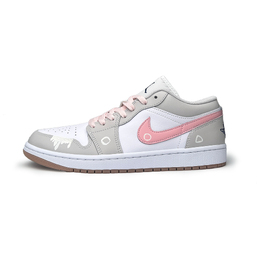 Баскетбольные кроссовки Air 1 Low Top Vintage, унисекс, светло-серые Jordan, Light Gray 553558-146（team865-灰粉） | light gray