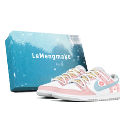 Nike Кроссовки для скейтбординга Dunk Joy Lemon с противоскользящим эффектом, женские, белые, розовые dd1503-103(team778-甜酷猫爪s-box) | white pink