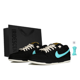 Nike Кроссовки для скейтбординга Dunk SB Slip с антискользящим покрытием, износостойкие, низкие, унисекс, черно-синие fn5880-001(team陆-幽夜魅影s-box) | black blue