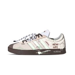 Adidas Кроссовки немецкие армейские VL Court 2.0, унисекс, низкие, белые/коричневые/светло-зеленые js3003（team1159-夏日派对） | brown green