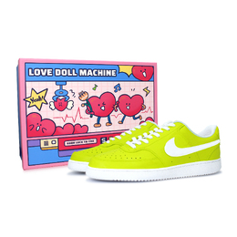 Nike Кроссовки для скейтбординга Court Vision 1 Low Top унисекс, белые, зеленые dh2987-101(team589-璀璨星光礼盒款2） | white green
