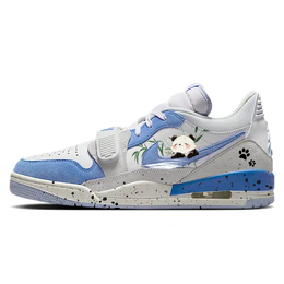 Jordan Баскетбольные кроссовки Legacy 312 Vintage, унисекс, низкие, синие/белые cd7069-141(team56-绿竹熊猫) | white