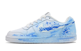 Nike Кроссовки для скейтбординга EBERNON Starry Wish с амортизацией, износостойкие, легкие, низкие, унисекс, белые, синие aq1775-100（星语心愿） | white blue