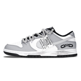 Nike Кроссовки для скейтбординга Dunk Unlock The Shackles с антискользящим покрытием, износостойкие, серо-белые, унисекс hf5441-100(team1001-解放枷锁） | gray white