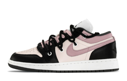 Jordan Баскетбольные кроссовки Air 1 Vintage, женские, низкие, цвет: черный, розовый 553560-053(teama-黑粉迷夢) | black pink