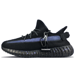 Adidas Кроссовки Yeezy Boost 350 V2, износостойкие, повседневные, унисекс, черные hq4540(team373-和平奏曲紫) | black