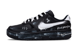 Nike Кроссовки для скейтбординга Gamma Force 20 FireStrike Low Top унисекс, черно-белые fq6476-010(team329-firestrike) | black white