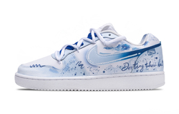 Nike Кроссовки для скейтбординга EBERNON Low Top, унисекс, синие, белые aq1775-100（team1123-命定蓝云） | blue white