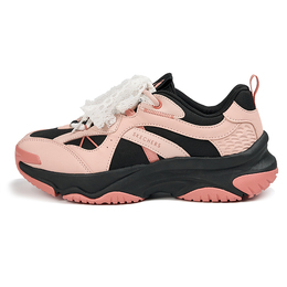 Skechers Женские кроссовки Mantle Moon Shoes с амортизацией, износостойкие, увеличивающие рост, низкие, массивные, розово-черные 177590-pkbkh | pink/black