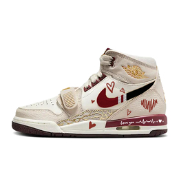 Jordan Баскетбольные кроссовки Legacy 312 Vintage, женские, высокие, коричневые/белые ib4914-161(team56-跳动爱心) | brown
