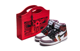 Jordan Баскетбольные кроссовки Air 1 Vintage, унисекс, высокие, фиолетовые dz5485-105(team22-男女巳蛇纳福礼袋) | red