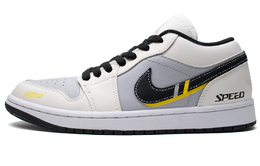 Jordan Баскетбольные кроссовки Air 1 Atala Low Top Vintage унисекс, черные, белые, желтые 553558-165(team98-男女款阿特拉) | black white yellow