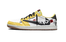 Баскетбольные кроссовки Travis Scott x Air 1 Speed Racing Track Low Top Vintage унисекс, желтые Jordan, Yellow dz4137-700(team1282-极速赛道) | yellow