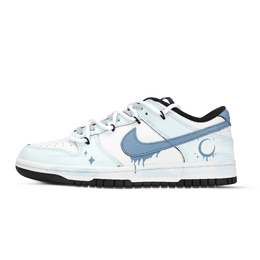 Nike Кроссовки для скейтбординга Dunk Low Top унисекс сине-белые dd1391-100（team883-星月相伴） | blue white