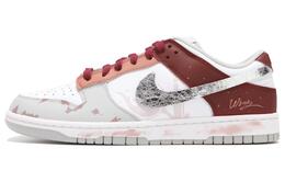 Nike Кроссовки для скейтбординга Dunk Low Top унисекс бордового цвета hf5441-105(teamfour-男女款倒翻的红酒杯) | burgundy