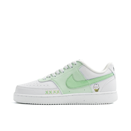 Nike Кроссовки Court Vision 1 Usagi Tsukino Green Rabbit с противоскользящим покрытием, износостойкие, низкие, для скейтбординга, унисекс, белые dh2987-101（team1056-月野绿兔） | white