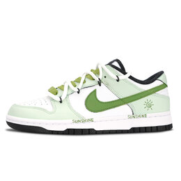 Nike Кроссовки для скейтбординга Dunk Black White, Spring Sunlight Low Top унисекс светло-зеленые dd1391-100（team883-春日阳光） | light green