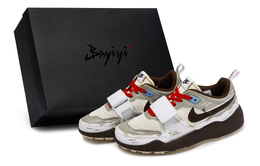 Nike Низкие повседневные кроссовки ZOOM Field JAXX унисекс, белые, коричневые, кофейные hq3073-100(team80-男女款荒原旧事sbox) | white brown coffee