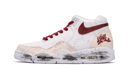 Nike Баскетбольные кроссовки Flight Legacy Thorn Rose с нескользящей подошвой, износостойкие, винтажные, унисекс, белые, красные bq4212-101(team196-荆棘玫瑰) | white red
