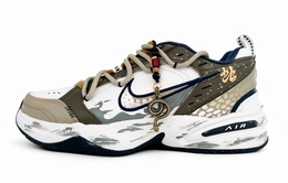 Nike Кроссовки Air Monarch 4 с защитой от скольжения, износостойкие, низкие, массивные, унисекс, коричневые, белые 415445-102(team656-巳蛇迎新） | brown white