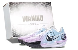 Nike Баскетбольные кроссовки Air Zoom GT Cut 3 унисекс с низким верхом, синие/фиолетовые dv2918-102（team144-海洋笑脸） | blue purple (silver box)
