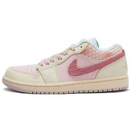 Jordan Баскетбольные кроссовки Air 1 Vintage, женские, низкие, бежево-розовые hq3440-101(team15-粉雾蛇影) | beige pink