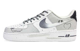 Кроссовки Air Force 1 с антискользящим покрытием, износостойкие, низкие, для скейтбординга, унисекс, серо-черные Nike, Gray Black cw2288-111（team1110-不羁绘影） | gray black