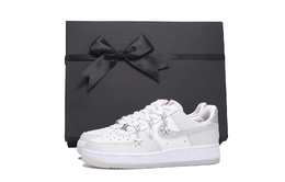 Nike Кроссовки Air Force 1 с антискользящим покрытием, износостойкие, низкие, для скейтбординга, унисекс, серебристо-белые hq3461-191(team拾伍-男女同款银白六sbox) | silver white