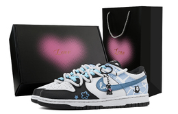 Nike Кроссовки для скейтбординга Dunk Little Devil Love Gift Box, износостойкие, унисекс, черные, синие dd1391-100(team773-小恶魔-爱心礼盒) | black blue