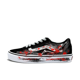 Vans Износостойкие низкие кроссовки для скейтбординга Ward, женские, черно-красные vn0a3iuniju(team613-墨韵梅香) | red