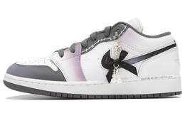 Jordan Баскетбольные кроссовки Air 1 Anti Slip, износостойкие, низкие, винтажные, женские, светло-фиолетовые 553560-152(team82-女款暗魅圣歌) | light purple